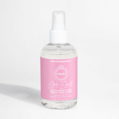 Witch hazel spray toner for minimizing pores