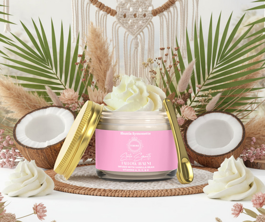 Whipped Grass Fed Tallow Balm with Vanilla Bean deep hydration skin repair barrier support non toxic skincare glass skin glow luxury beauty routine trending holistic moisturizer by Shuntia Symonette shop the viral trending product on amazon etsy google facebook Instagram TikTok shopify youtube pineterest shop