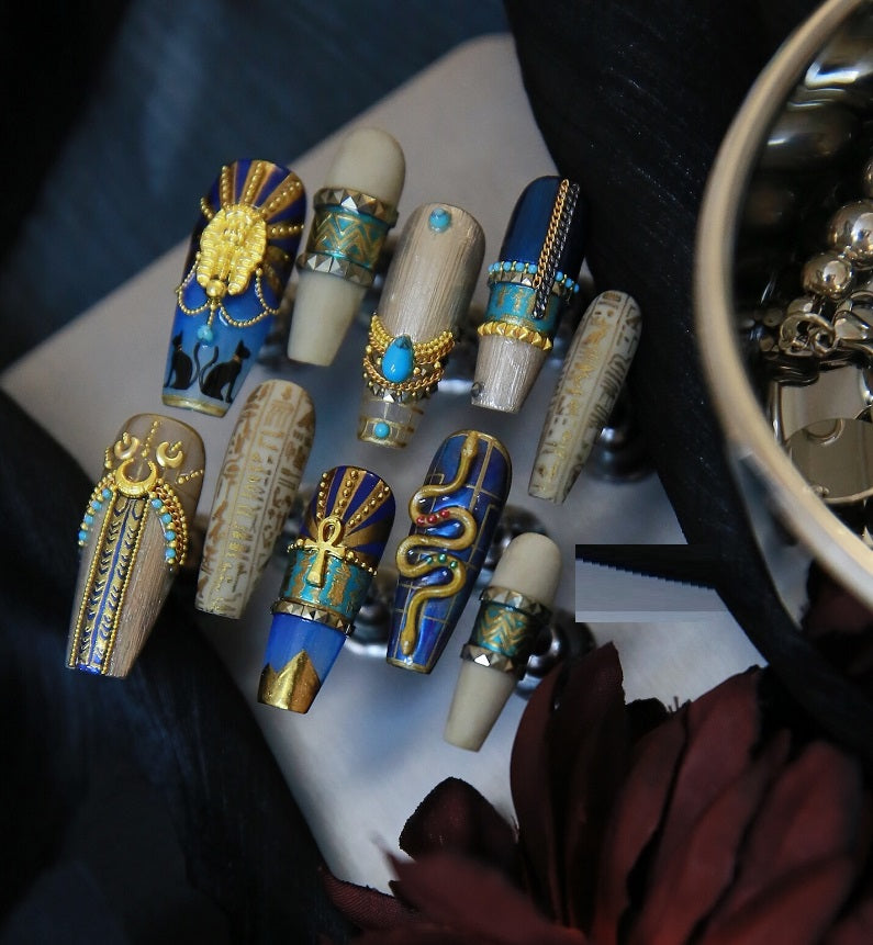 Long Ladder Exquisite Feeling Tuo Jie Manicure Customization Nails - Shuntia Symonette