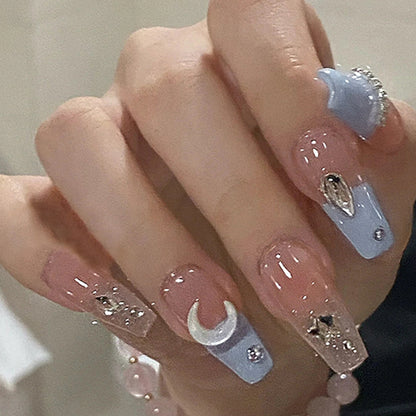 Nails Moon Star Press On Nails - Shuntia Symonette