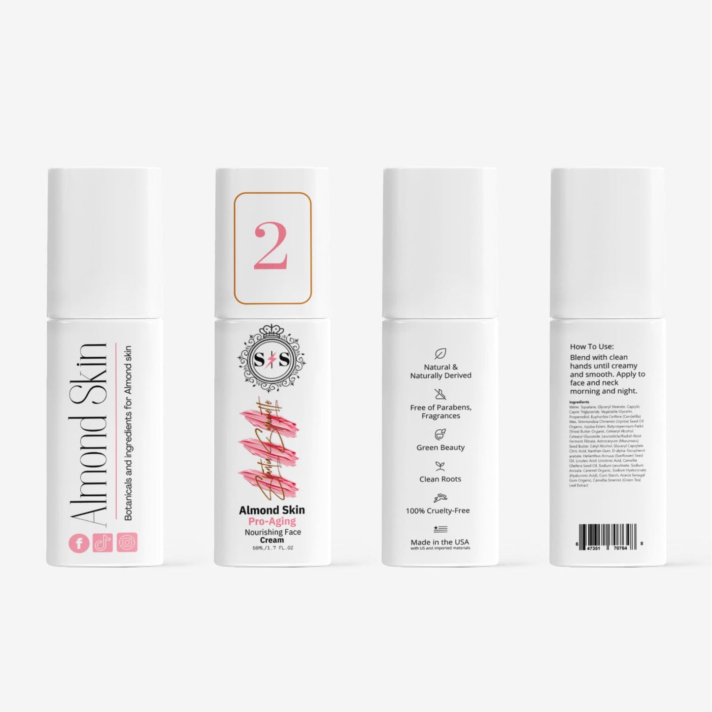 Pro-Aging Nourishing Face Cream For Almond Skin