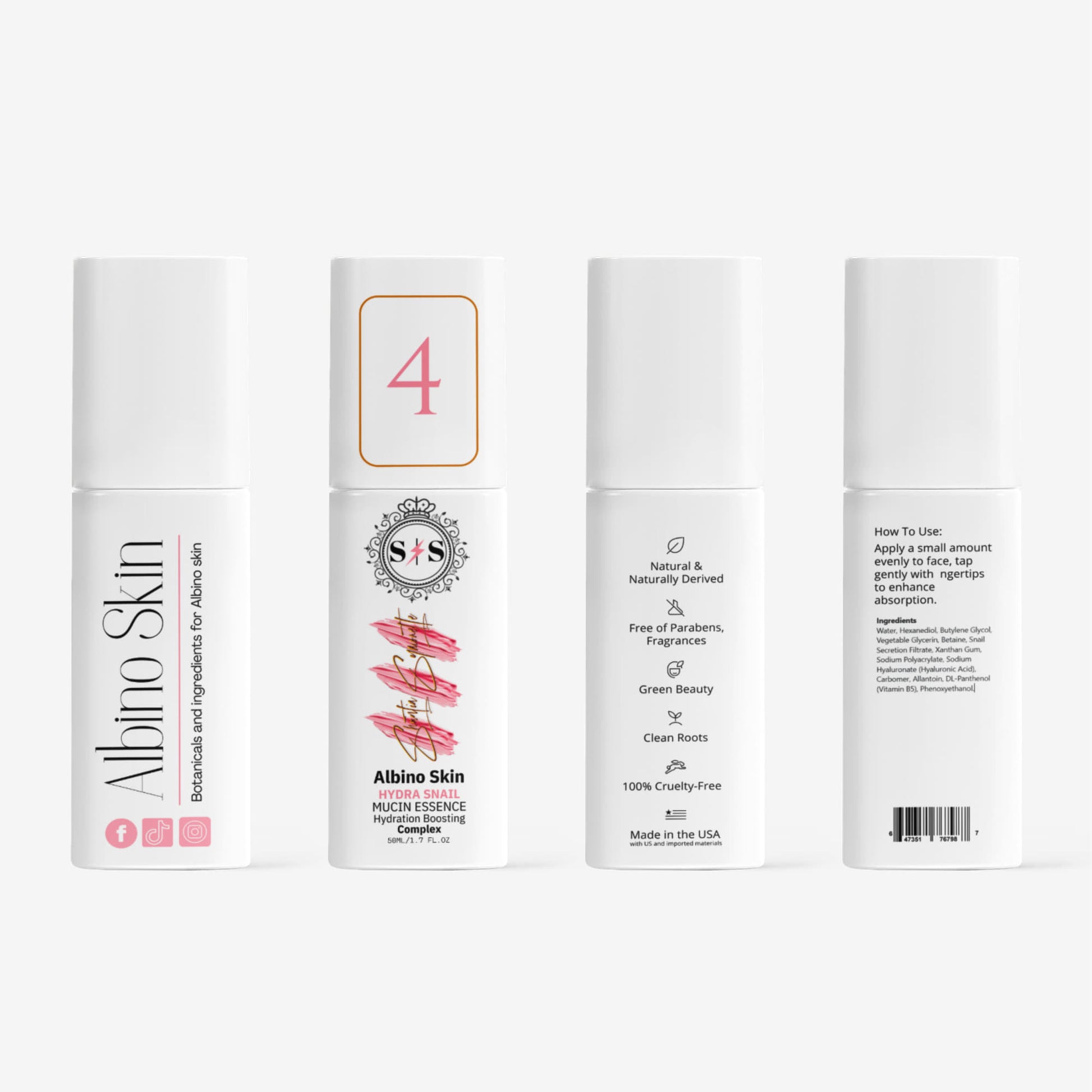 Hydra Snail Mucin Essence for Albino Skin hydrating essence