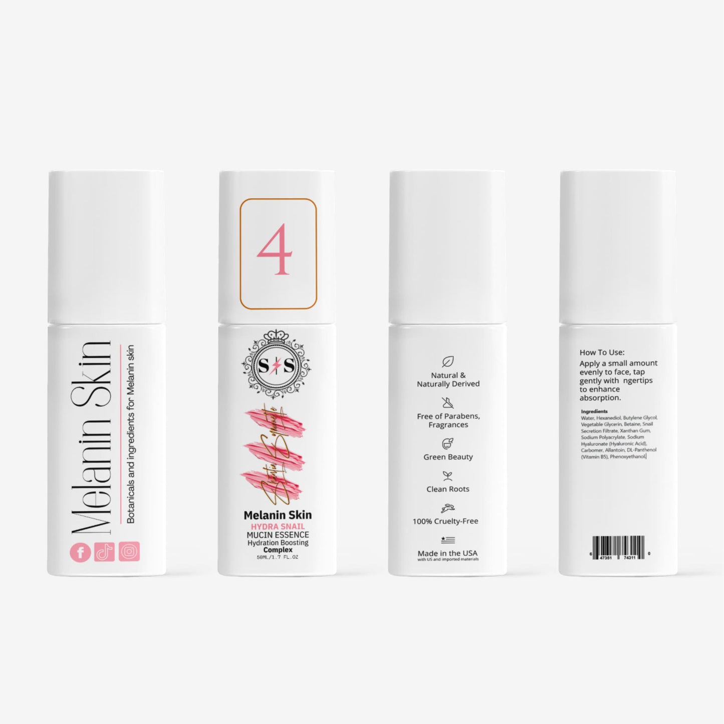 Hydra Snail Mucin Essence for melanin skin deep hydration