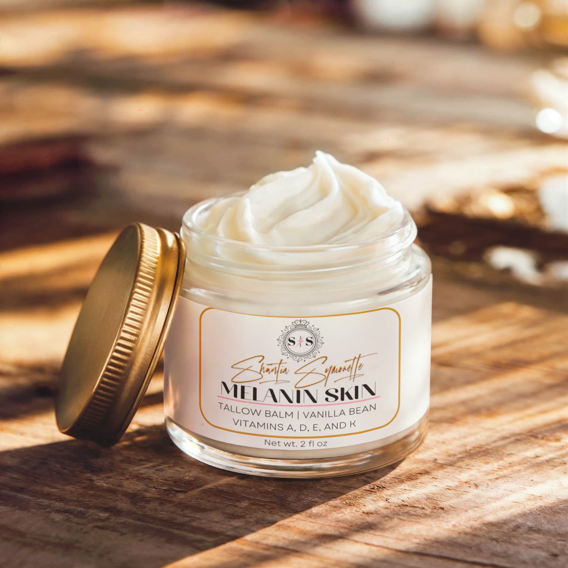 Whipped Tallow Balm with Vanilla Bean for deep skin hydration