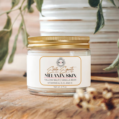Whipped Tallow Balm with Vanilla Bean for deep skin hydration