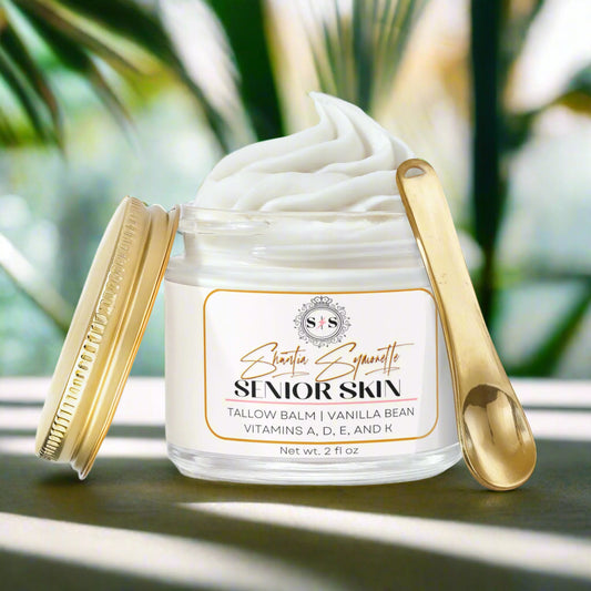 Whipped Tallow Balm with Vanilla Bean for Senior Skin