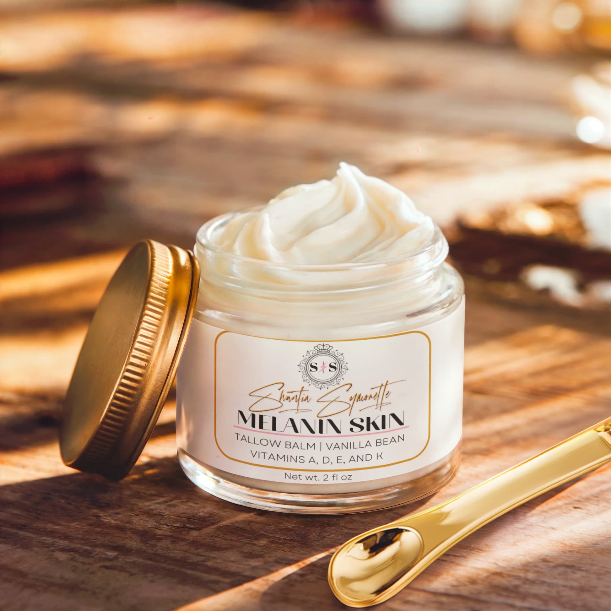 Whipped Tallow Balm with Vanilla Bean for deep skin hydration
