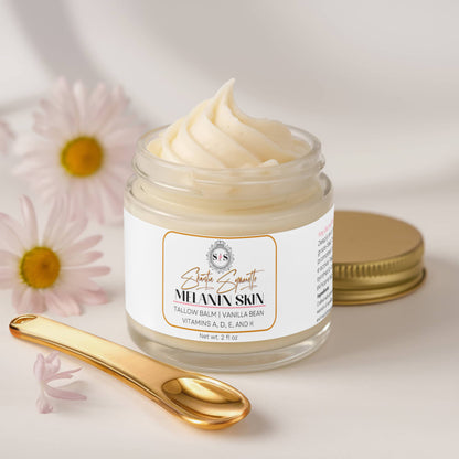 Whipped Tallow Balm with Vanilla Bean for deep skin hydration