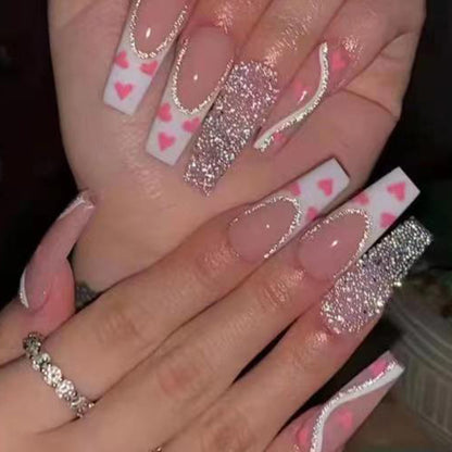 Nails Love Heart Press On Nails - Shuntia Symonette
