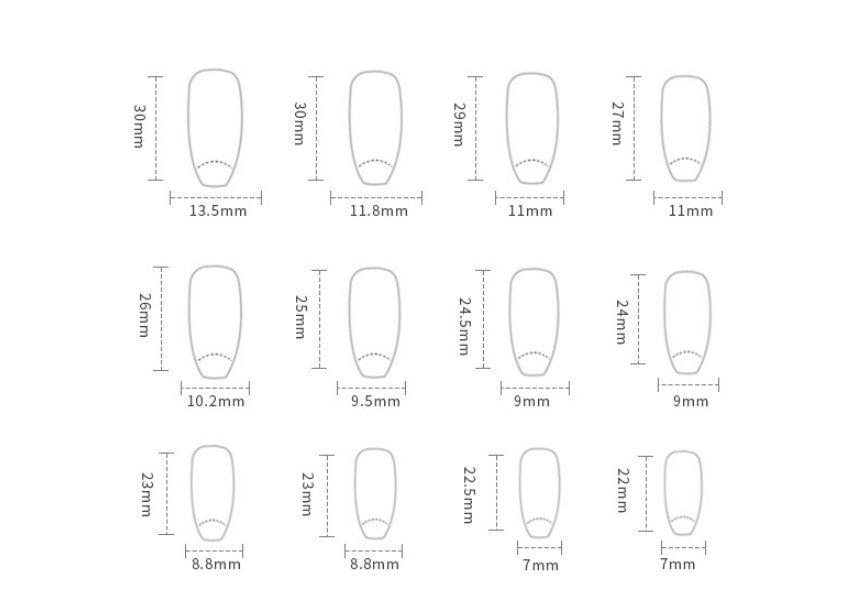Nails Moon Star Press On Nails - Shuntia Symonette