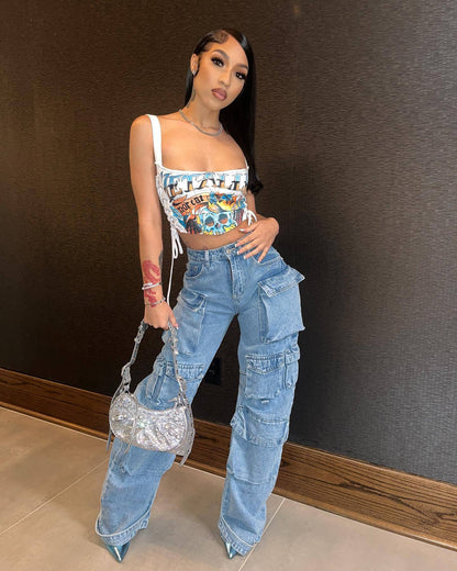 Clock It Spaghetti Strap Top - Shuntia Symonette